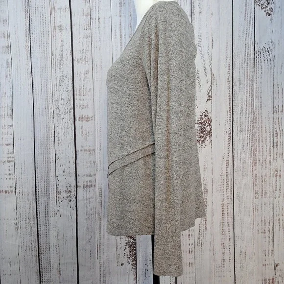 Anthropologie COA Tunic Top XS Asymmetrical Tiered Hem Long Sleeve Eclectic Edgy - Picture 4 of 8